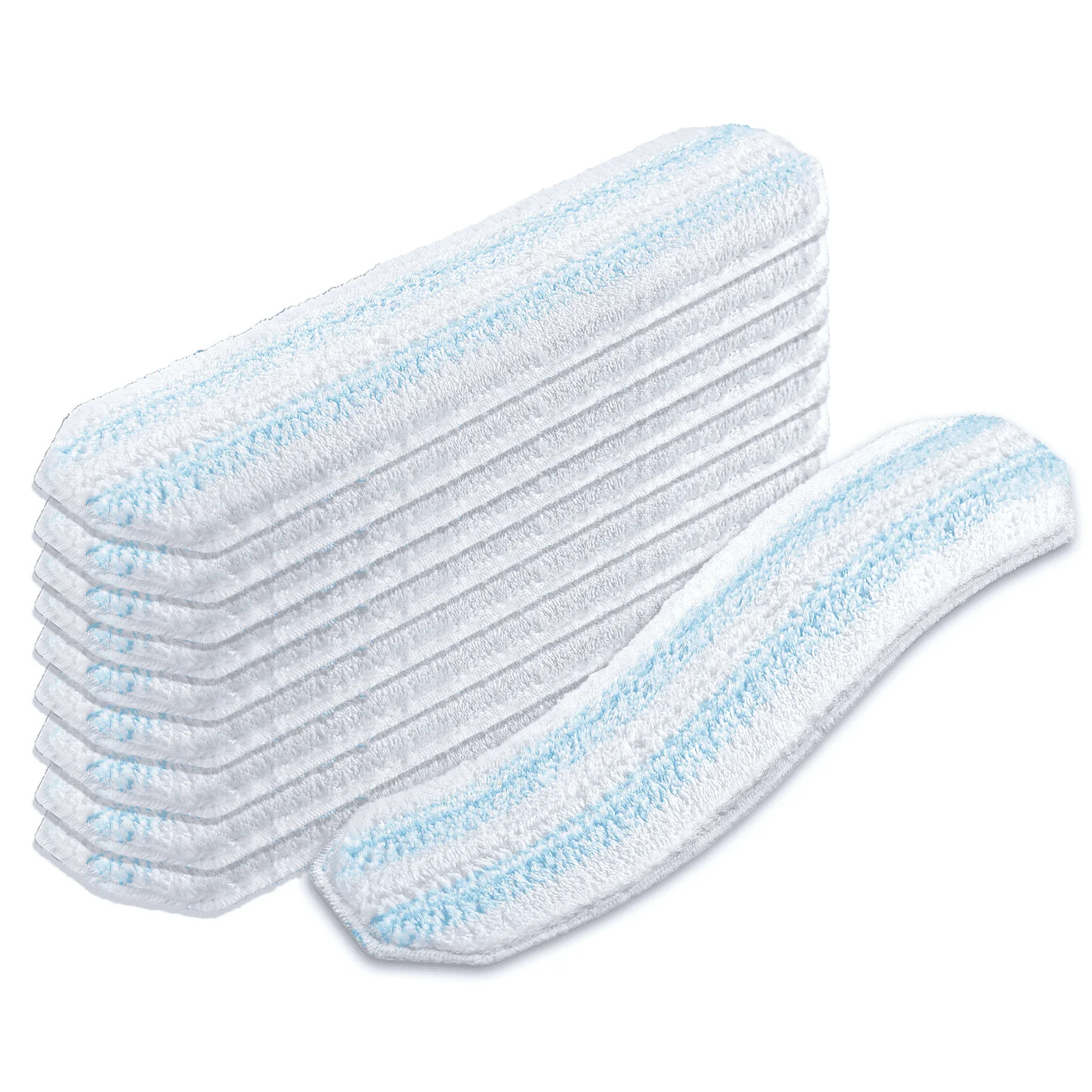 TEMU Mop Head Refills Compatible With Flat Mop Systems, Machine Washable Microfiber Mop Replace Heads, Reusable Head Replacements On Flat Mops, 6/10