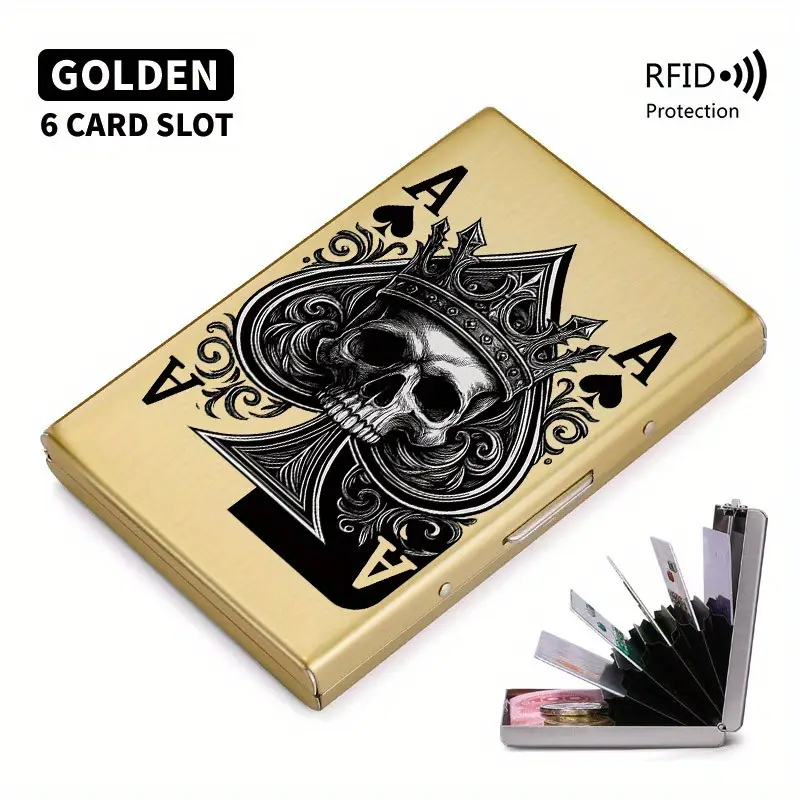 metal credit card sleeve Stainless Steel RFID Holder Card Holder is made of high Set of 6 Aluminium Metal