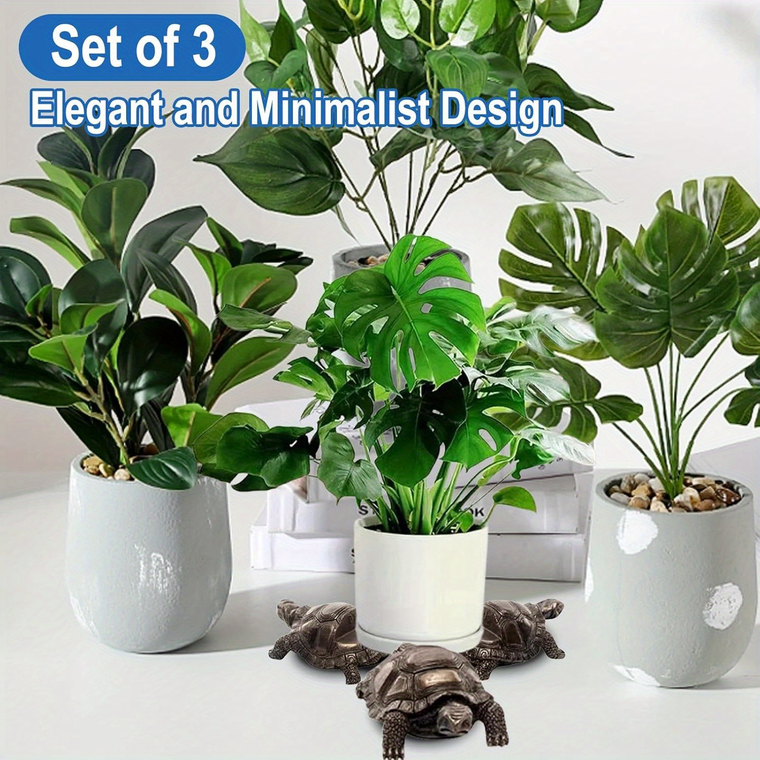 3pcs turtle resin pot feet decorative plant stand risers - Temu