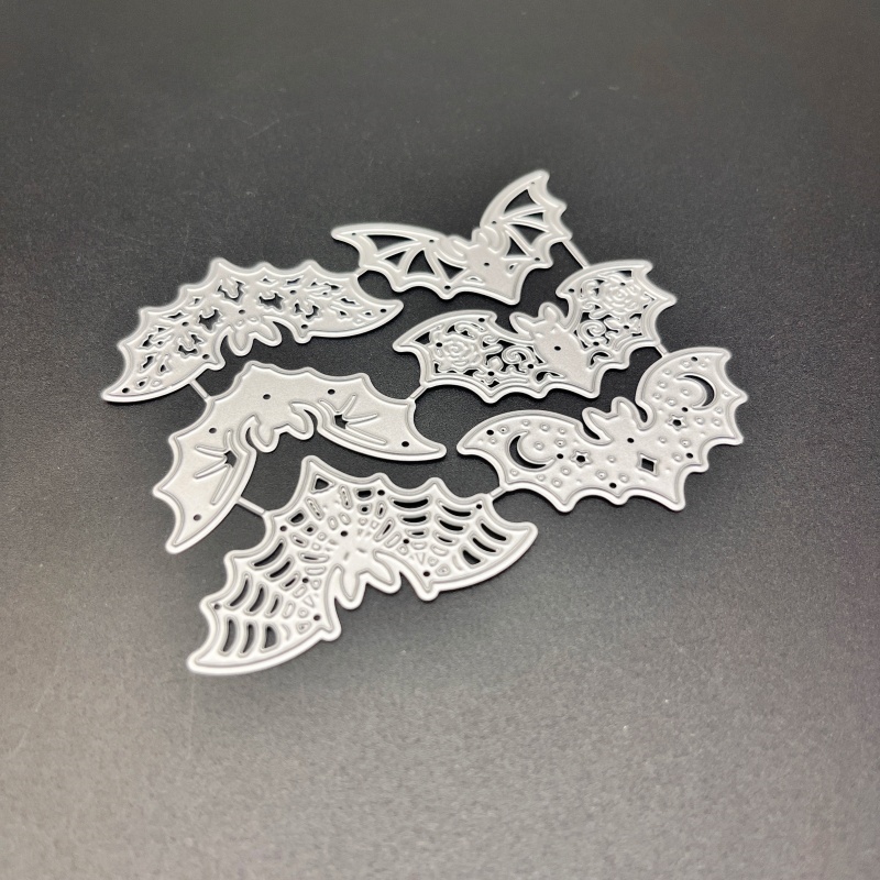 TEMU Halloween Styles Of Bats Metal Cutting Die, Suitable For Scrapbooking Crafts, Diy Embossing Templates, And Making Handmade Greeting Cards And