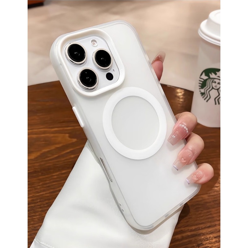 TEMU Phone Case: Classic New Minimalist Vintage Ethnic Aesthetic Style Anti-fingerprint Magnetic Charging, Compatible With Wireless Charging, Matte