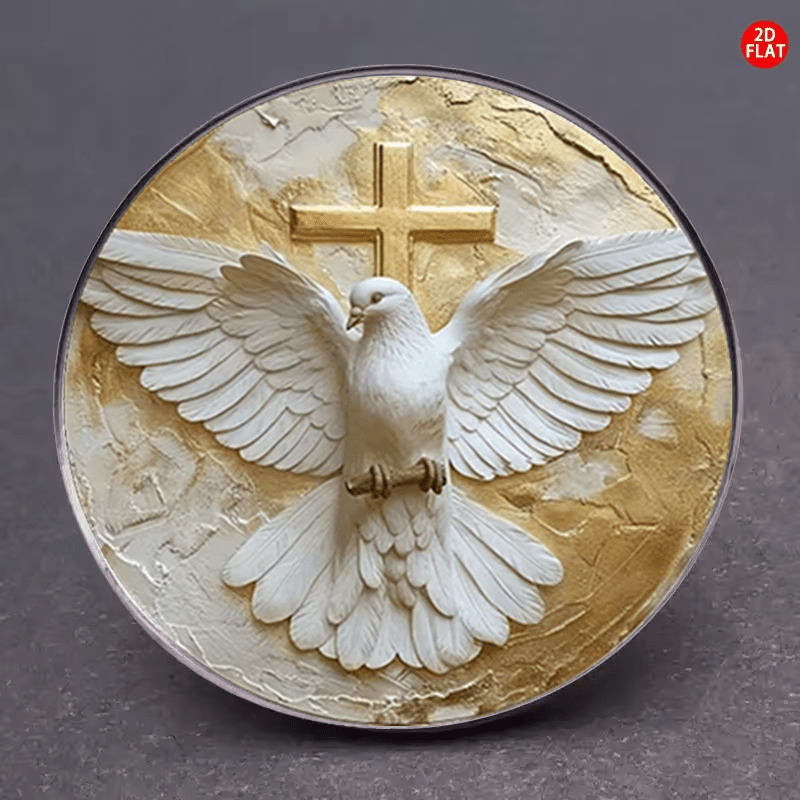 TEMU 2d Flat, 1pc Retro Brooch - Peace Symbol Corsage Suitable For Bags, Clothes, Hats, Multifunctional Clothing Badge For Men &, For Valentine' Day,