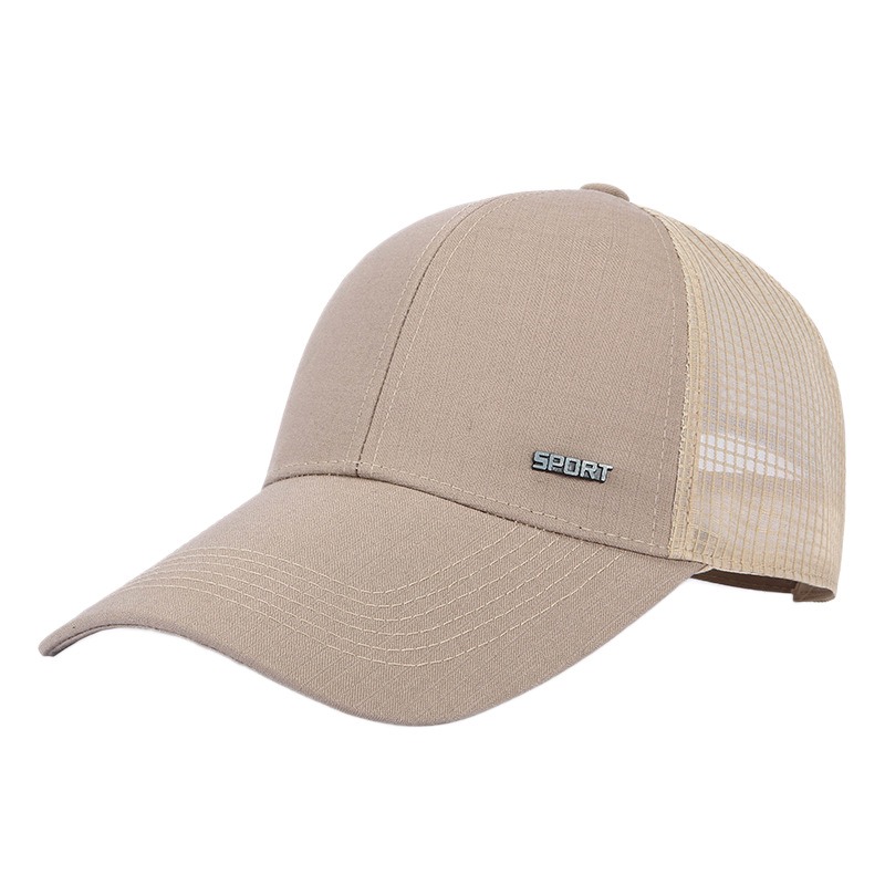 Men'S Summer Breathable Mesh Baseball Cap, Outdoor Sports Duckbill Hat, Korean Trendy Men'S Hat