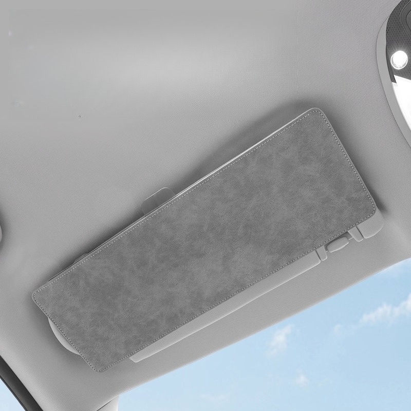 TEMU 1pc Extended Car Sun Visor, And High Light Protection, Universal Style With Button Closure, Storage Pouch, Suitable For Most Car Models, Car