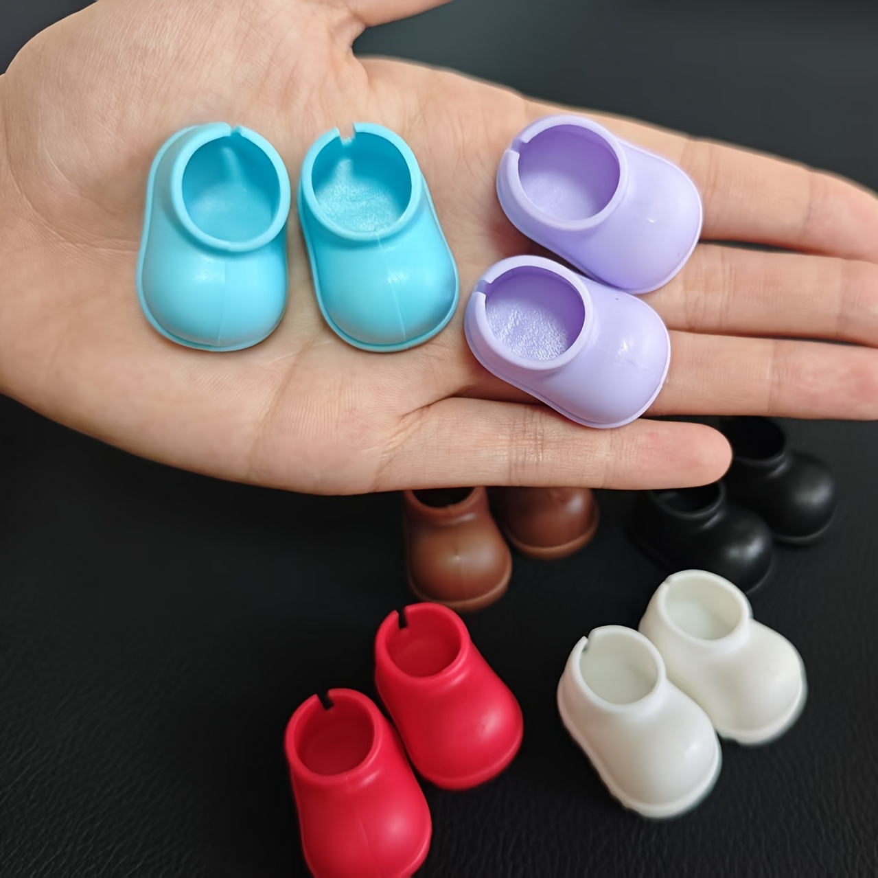 6 Pairs Mini Doll Shoes Anti Slip Styles Perfect Gift