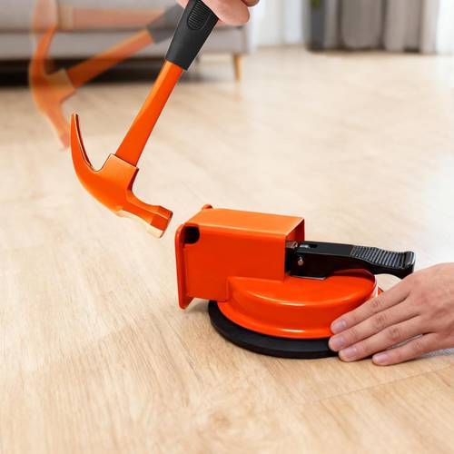 heavy duty floor repair tool with reinforced iron suction cup compatible for composite vinyl laminate flooring professional diy installation repair tool pvc flooring tool with pull no hammer tool required