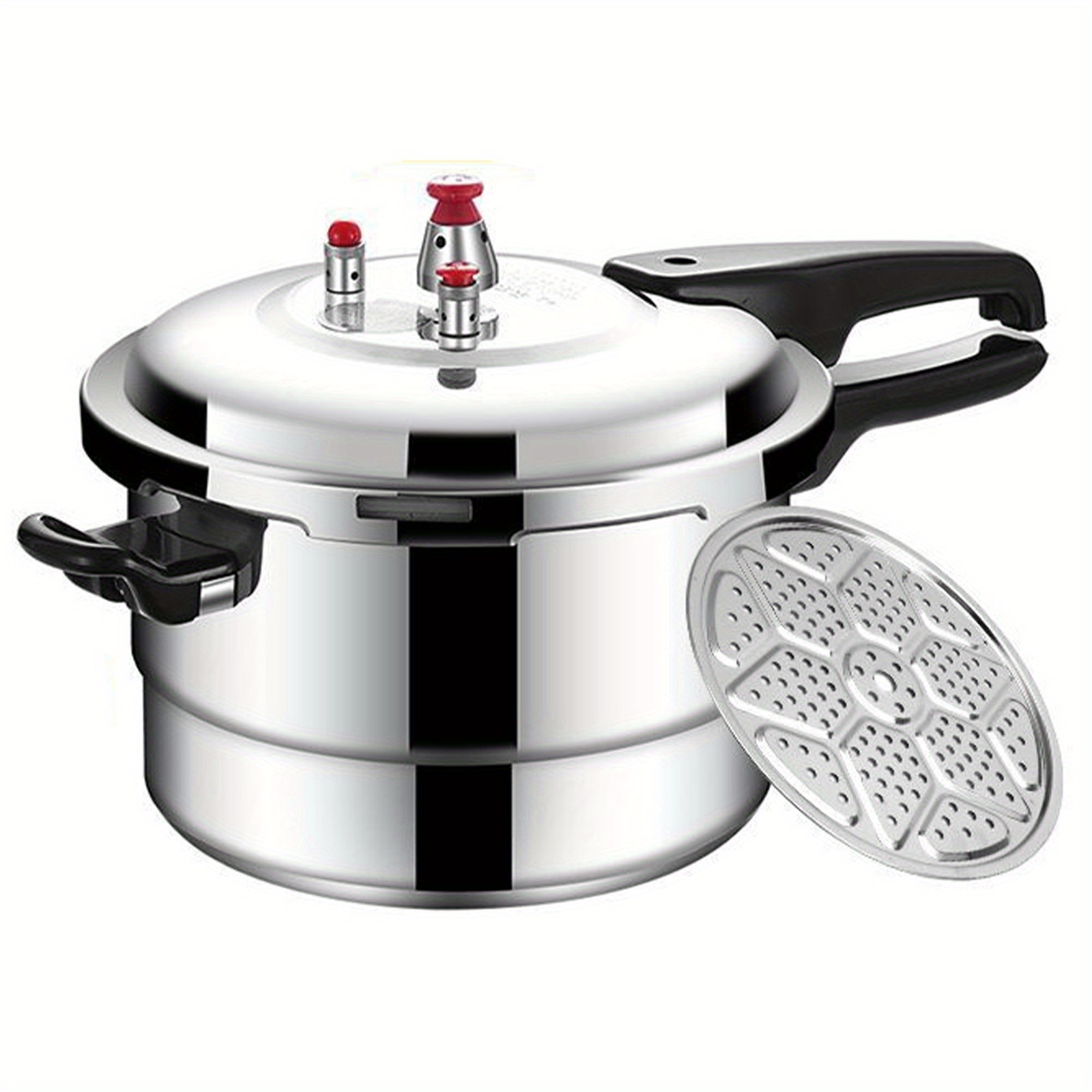 1pc aluminum quick cooking   and   suitable for   and soups   with a lid and steaming rack   holiday gifts such as christmas halloween etc suitable for induction cookers and gas stoves Product details 12