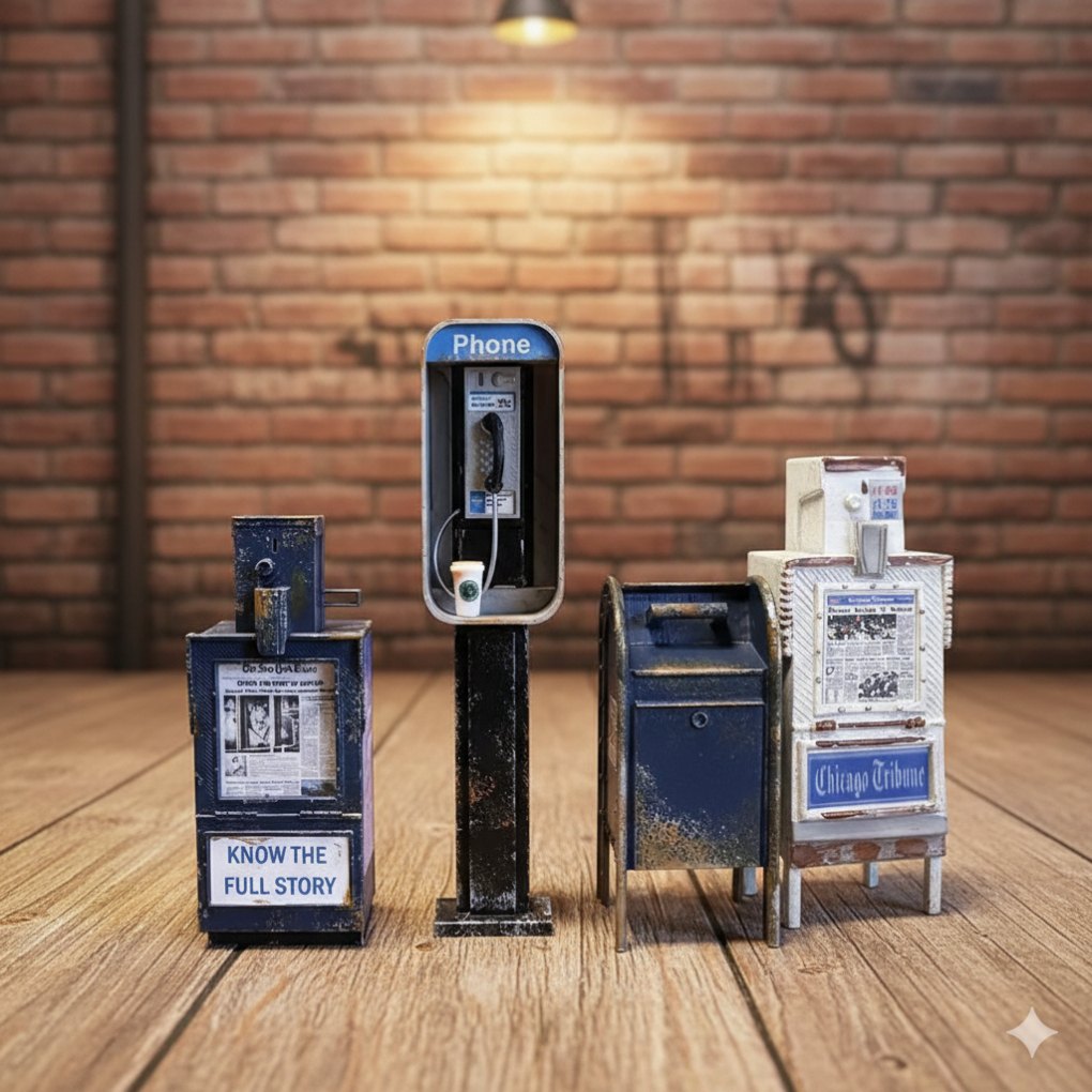 TEMU Halloween/christmas Decor Of 4 Vintage-style Miniature Metal Mailboxes, 1:12 Scale, Ideal For Decorating Homes And Offices, Indoors And Outdoors