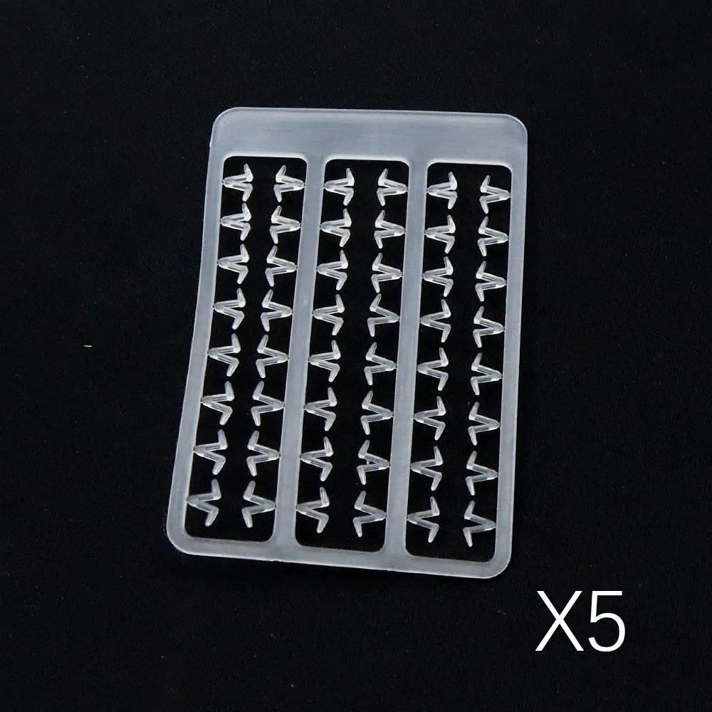TEMU 5pcs V-shaped Bait Bar Bait Plate Additions For Fishing, Braided Hook, Braided Line Extension, Blockage, Stop Bead, Bait For Method Feeder,