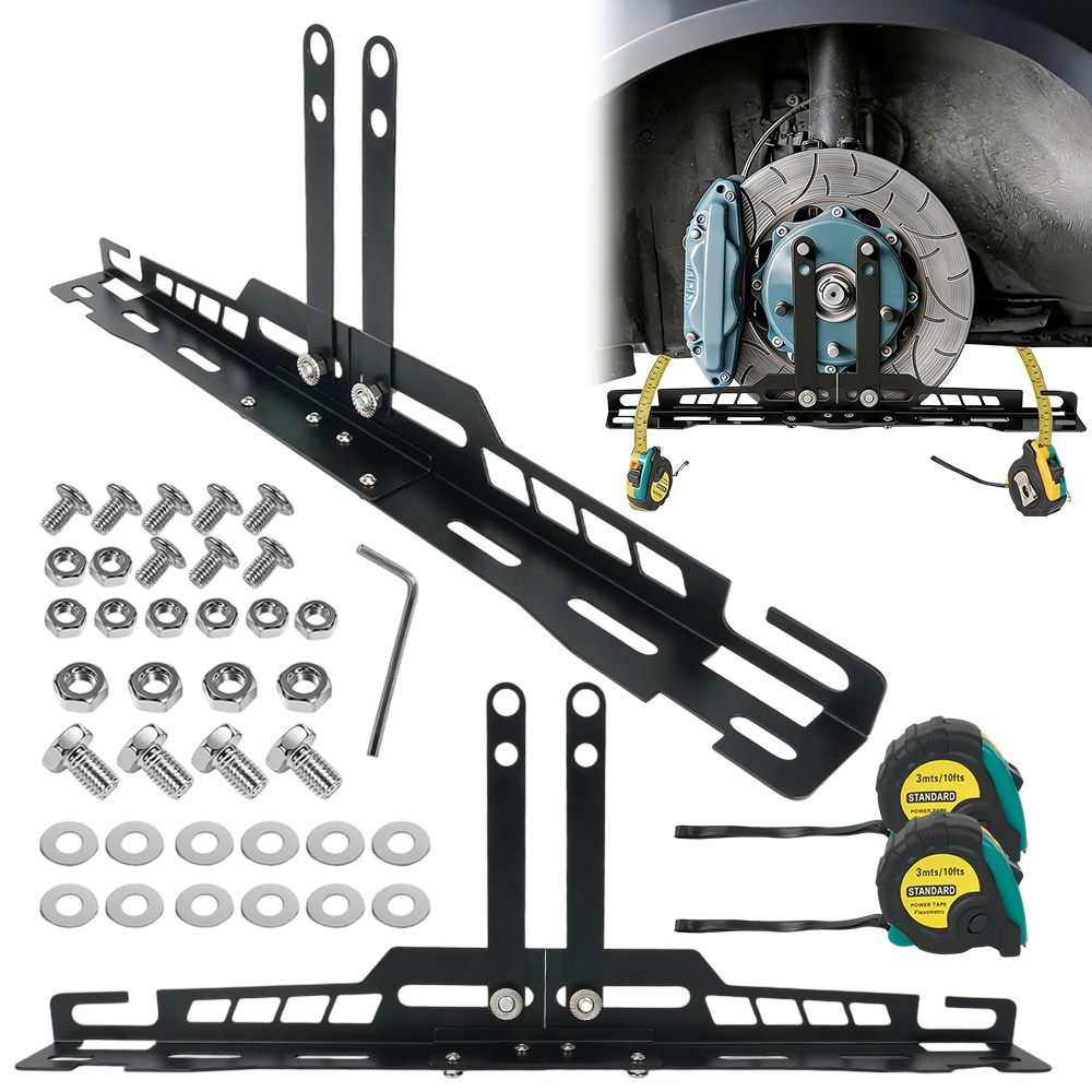 2x Wheel Calibration And Balancing Tool Wheel Alignment Tool Board Heavy Toe Alignment Precision Measurement Adjustment Tool Reduce Tire Wear For Rotation With Measuring Belts