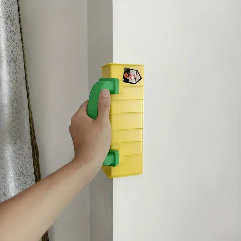 TEMU 2 Pezzi Strumento per Angoli a Muro, Plastica per Angoli Interni ed Esterni, Manuale per , Strumento per Giunti di Cartongesso, per Fai da Te e
