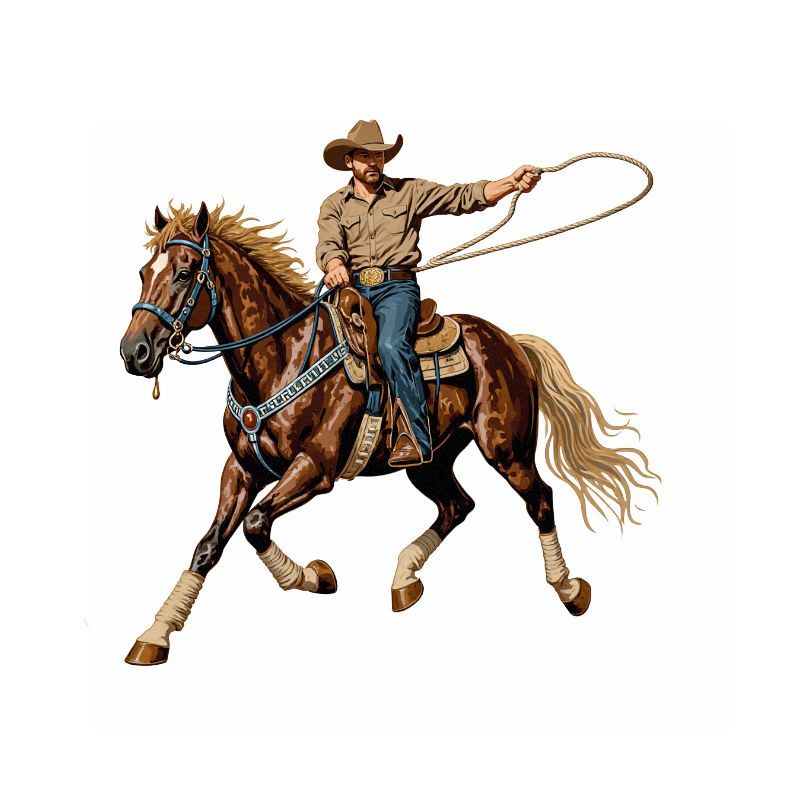 TEMU 1pc Cowboy On Horse Self-adhesive Western Bathroom Wall Sticker - Waterproof Durable Toilet Decal With Western Cowboy & , & Stick For Plastic