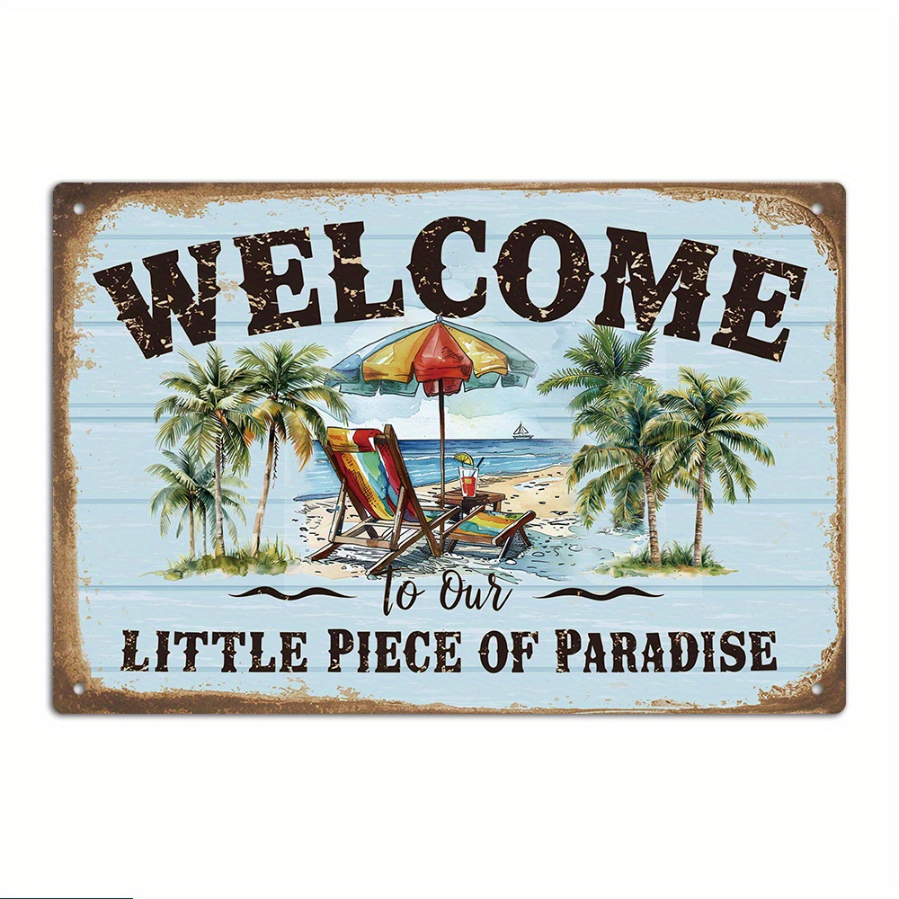 TEMU Welcome To Our Little Piece Of Paradise