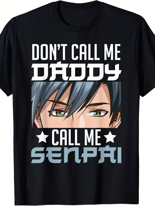 avoid addressing me as daddy this trendy japanese anime inspired t shirt is perfect for everyone designed with short sleeves and from 220g pure fabric for the summer of 2025 plus size
