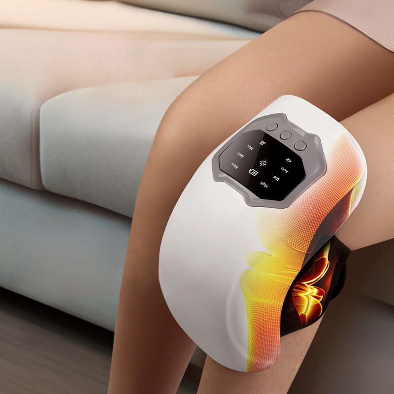 

Soothingcare Usb Rechargeable Electric Knee Massager With Heat And Vibration, Adjustable Hot Compress For Leg, Lithium Battery Powered, Unscented - Professional Knee Joint Massager Pad