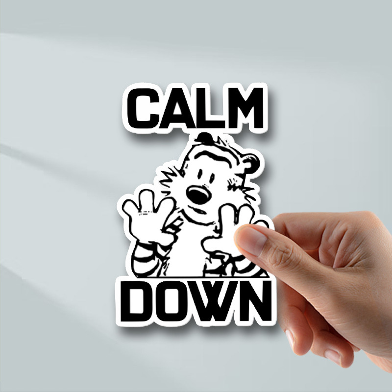 

& '' Vinyl Sticker - , Decal For Laptops, Notebooks, Water Bottles - Humorous Cartoon , Ideal For Personalizing Gear, Adhesive Quote Stickers, Laptop Accessories, Funny Sticker