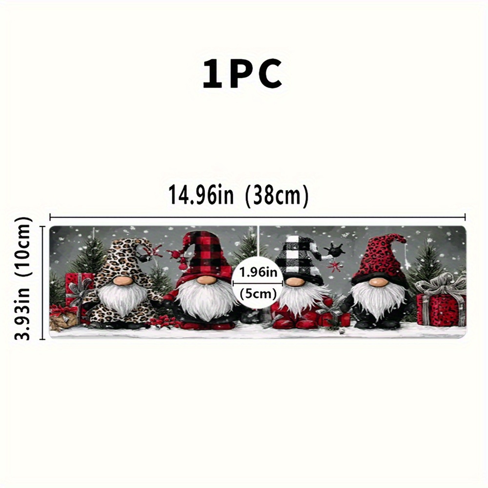 TEMU 1pc Tapete de Secado de Vajilla con Estampado de Navideño, Alfombrilla Absorbente para Cocina y Baño, Decoración para Mesa de Cocina y Comedor,
