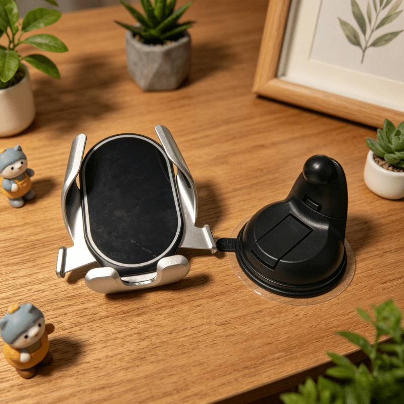 TEMU 2-in-1 Dashboard Car Phone And Gps Mount, Vehicle Phone Holder, Ideal Driver Gift For Christmas And Halloween, Compatible With Iphone 17/16/15