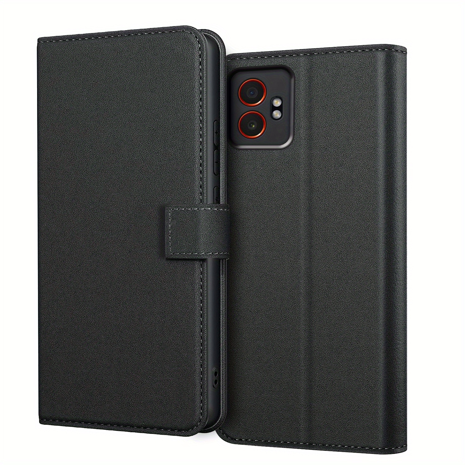 TEMU Phone Case - Protective Phone Case Cover For Galaxy Xcover7 Pro / 7 Pro, Featuring A Kickstand, Card Slot, And Faux Leather