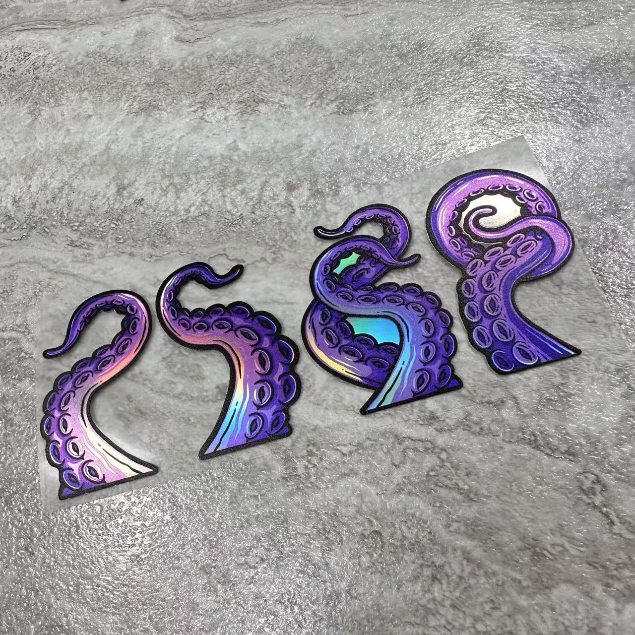 1pc Tentacle Decal, Scratch-resistant And Waterproof, Suitable For Laptop, Phone Case, Mug, Car Body Decoration, Motorcycle Helmet Sticker