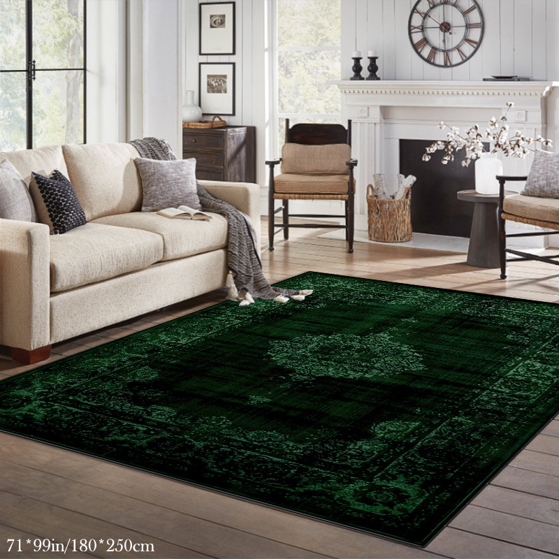 TEMU 1pc Classic Vintage Printed Area Rug, Soft And Plush, Machine Washable, 79x118in/200x300cm, Rectangle, Polyester, Bonded Pile, Suitable For