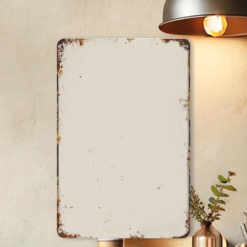 TEMU 2d Flat - 【2d Flat】 2d Flat Not 3d|for Decorative Use Decorative Signs Plaques 12 X 8 Inches Vintage Distressed Metal Sign Vintage Rustic Wall