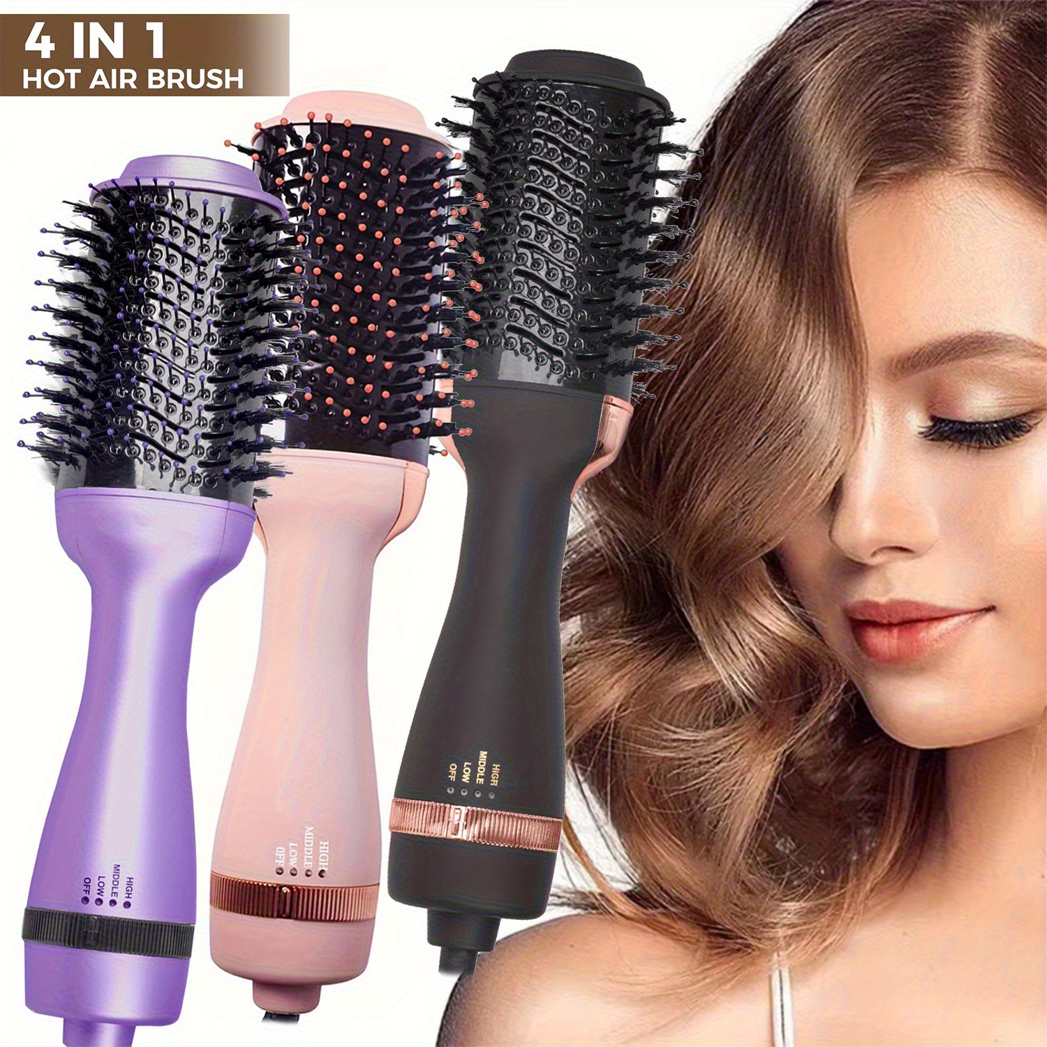 hair dryer brush sold on Temu United States