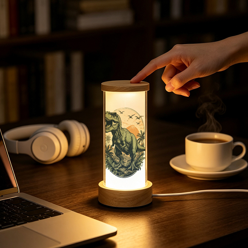 Home Office Desk Lamp with Prehistoric Tyrannosaurus Rex Design