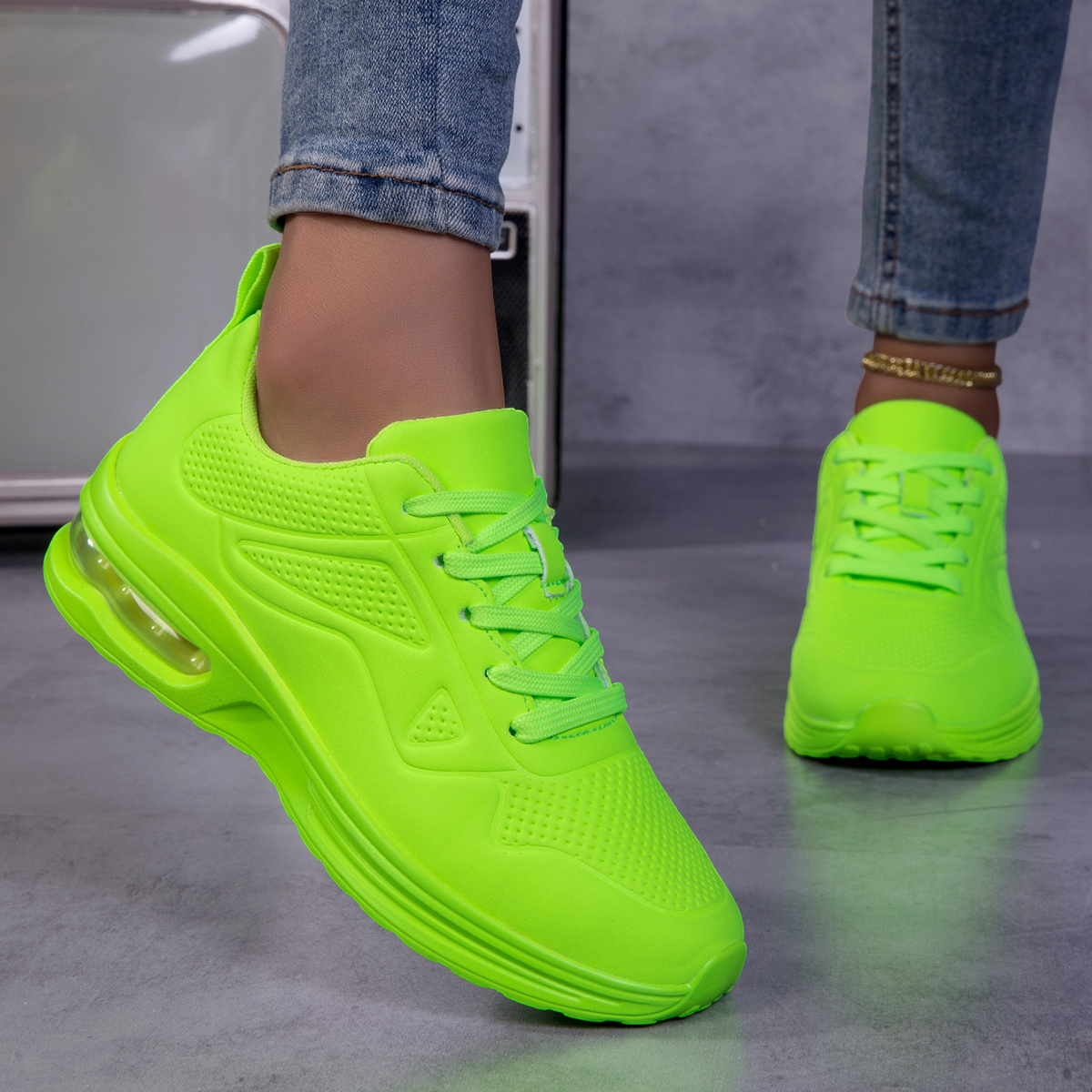 Style Lime Green Athletic Shoes Neon Green Shoes Sold On  display picture 1