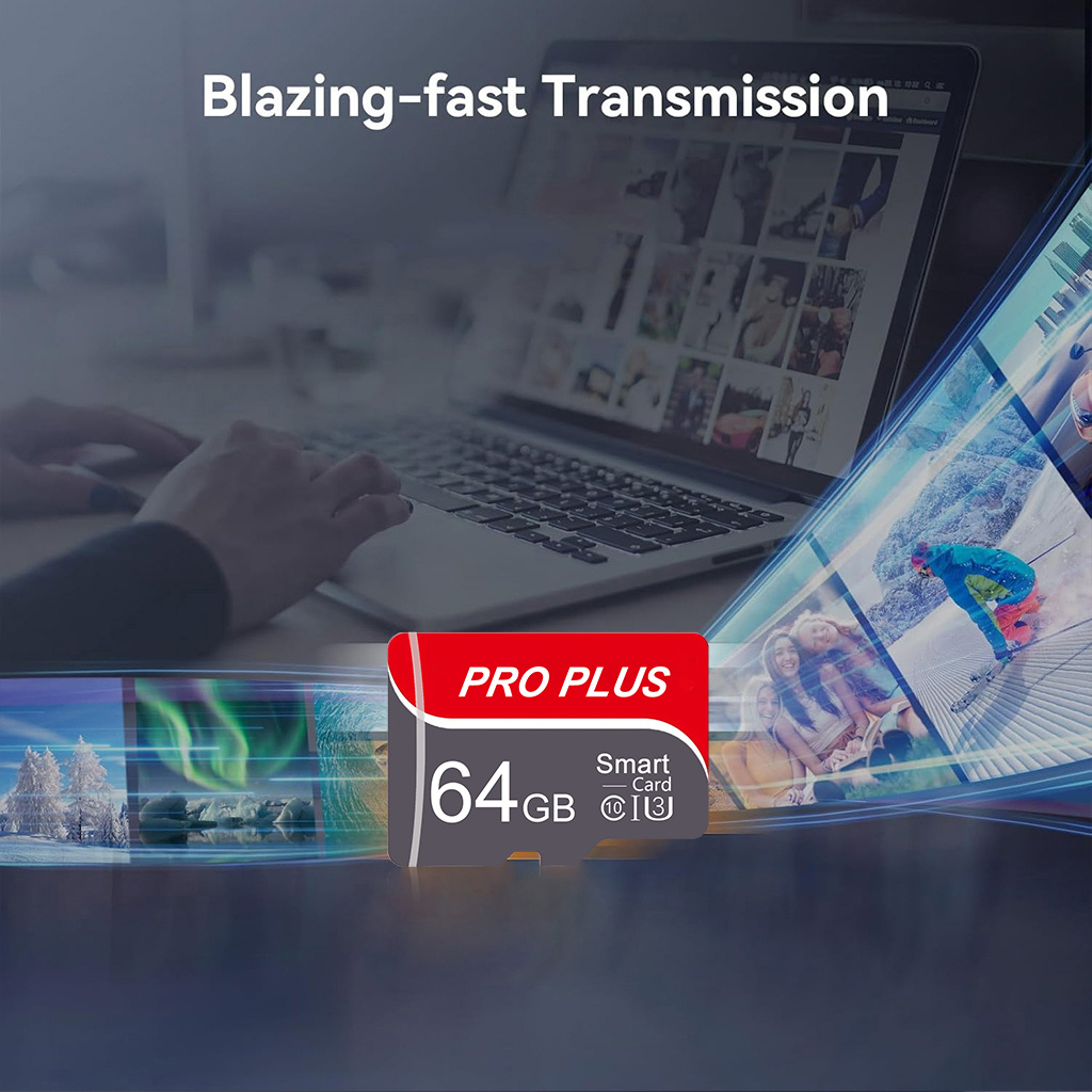 1pc Carte Flash TF de Vitesse Avancée Disponible en Tailles 128GB, 64GB, 32GB, 16GB, 8GB, 4GB, 2GB, et 1GB avec un Adaptateur, Conçue pour un Accès Rapide dans les Appareils Mobiles, les Appareils Photo Numériques, les Ordinateurs Portables et les Systèmes Audio de Voiture