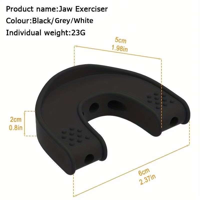 3pcs U Shape Silicone Jawlines Exerciser Muscle Training Face Lifter Jaw Exerciser Face Slimmer Targets Chin