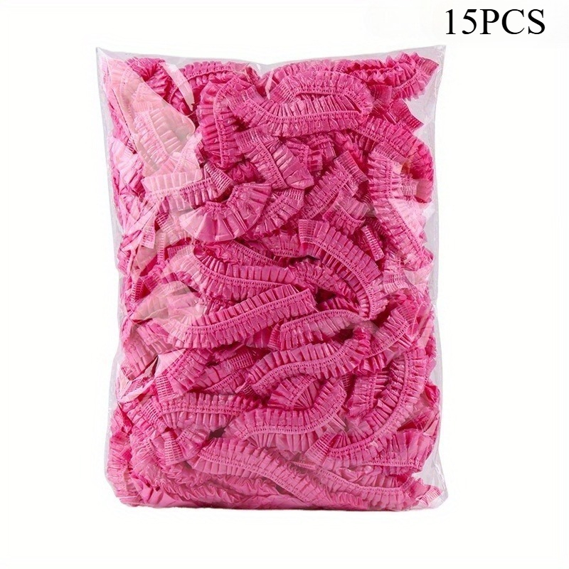 TEMU Gorro de Ducha y Sobredimensionado Rosa, Gorro de Ducha Elástico, Pañuelo Elástico, Adecuado para Mujeres/Hombres, Cabello Largo, Peinados