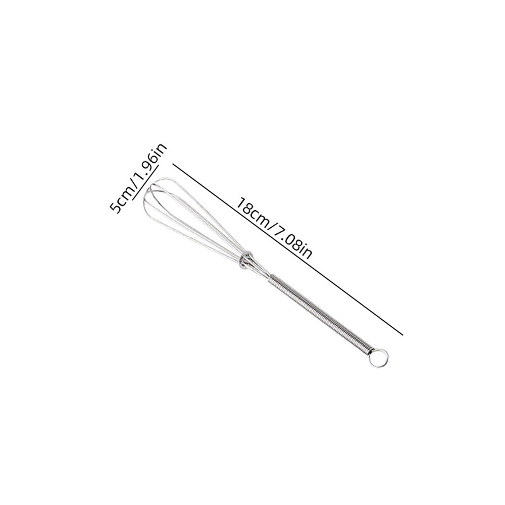1pc Stainless Steel Mini Manual Mixer, A Portable Kitchen Mixer That Used For Cooking, Pulping, Stirring, And Mixing, Easy To Clean, Cooking Tool, , Baking Enthusiast