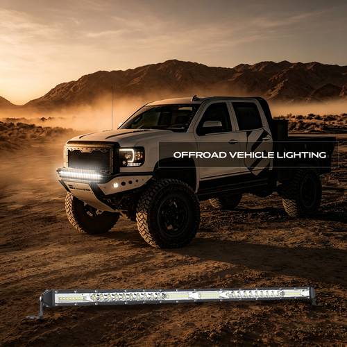item picture 52led light bar single row combo beam led off lamp 22 for pickup suv utv truck white lamp