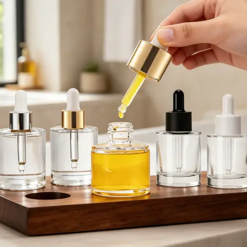 Makeup Sample Containers dropper glass bottles - Pakistan
