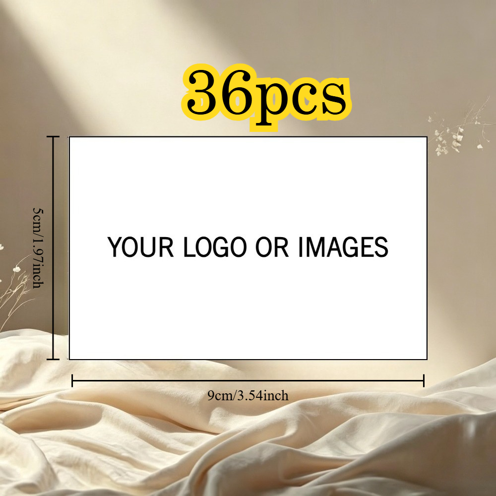 TEMU [custom Rectangular Stickers] 36/68pcs With More Sizes Available, Custom Text/images , Product Labels, Corporate Brochures, Wedding Albums, Gift