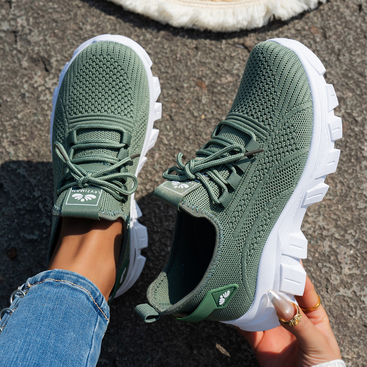E-shop Damen-Schnür-Sneaker für die Freizeit - Straßen-Laufschuhe, Damenschuhe