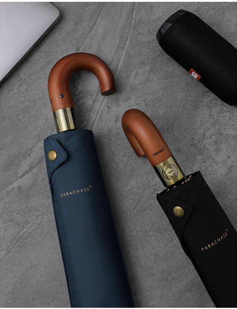 Large Automatic Umbrellas for Men And Women, Suitable for Golf, Featuring a Vintage Design, Windproof Structure, And 10 Ribs.