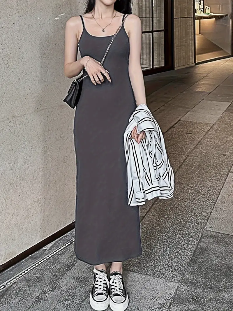 tight dress grey Ribbed Racerback Mini Dress Grey S/M