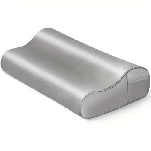 thickened pillowcase for contour pillows cervical pillow case with side pocket 24 x 14 x 5 1 3 5 cover for memory foam pillows grey