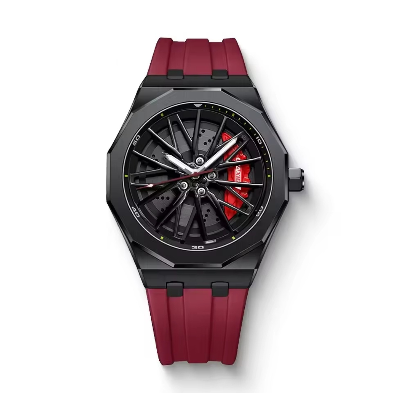 TEMU Men's Fashion Watch Men's Wheel 360 Degree Rotation Bezel Rotation Men's Watch Men's Casual Running Versatile Watch Gift For Boyfriend, Without