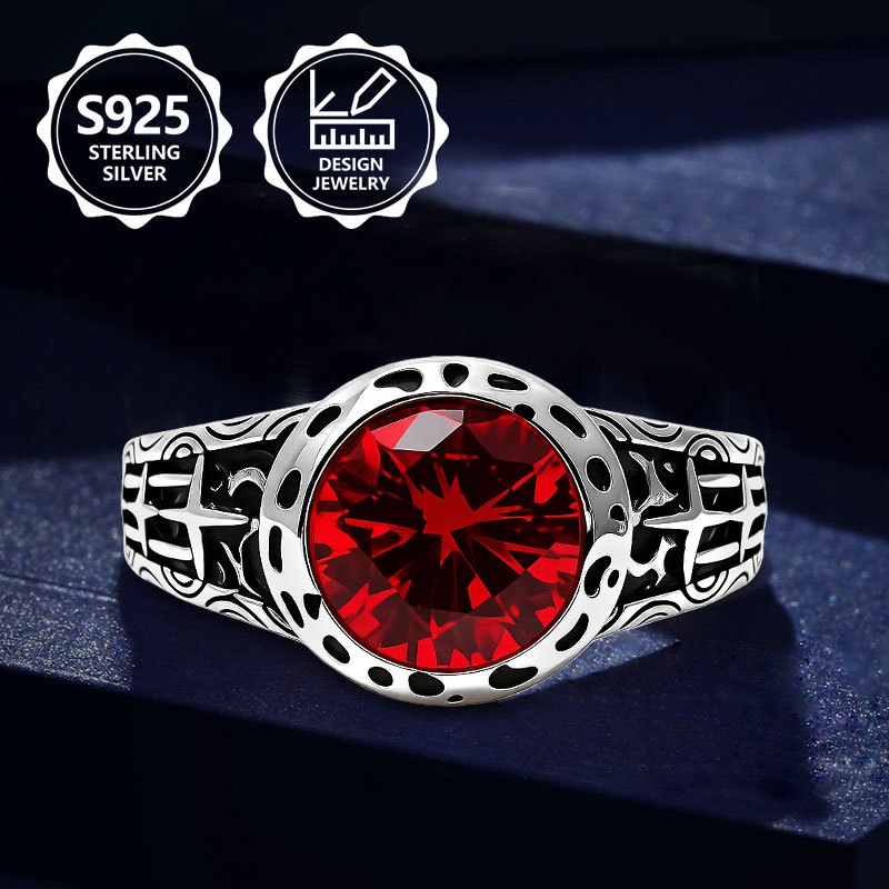 Image of A Beautiful Sterling ' Fashion Ring, Elegant And Fashionable, With A Of . A Perfect Ladies' Jewelry Ring Suitable For Vacation Trips, Daily Wear, And As A Wonderful Commemorative Gift For . Made