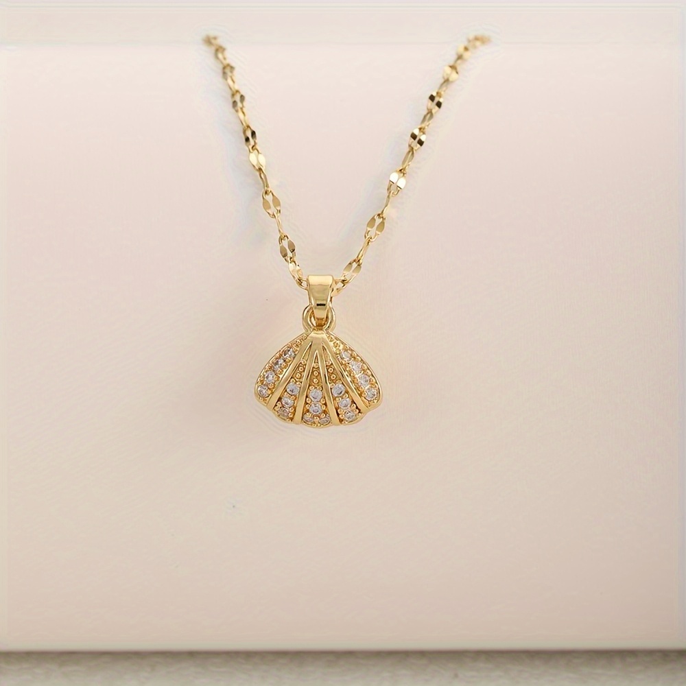 Elegant Shell Pendant Necklace for Women, Adjustable
