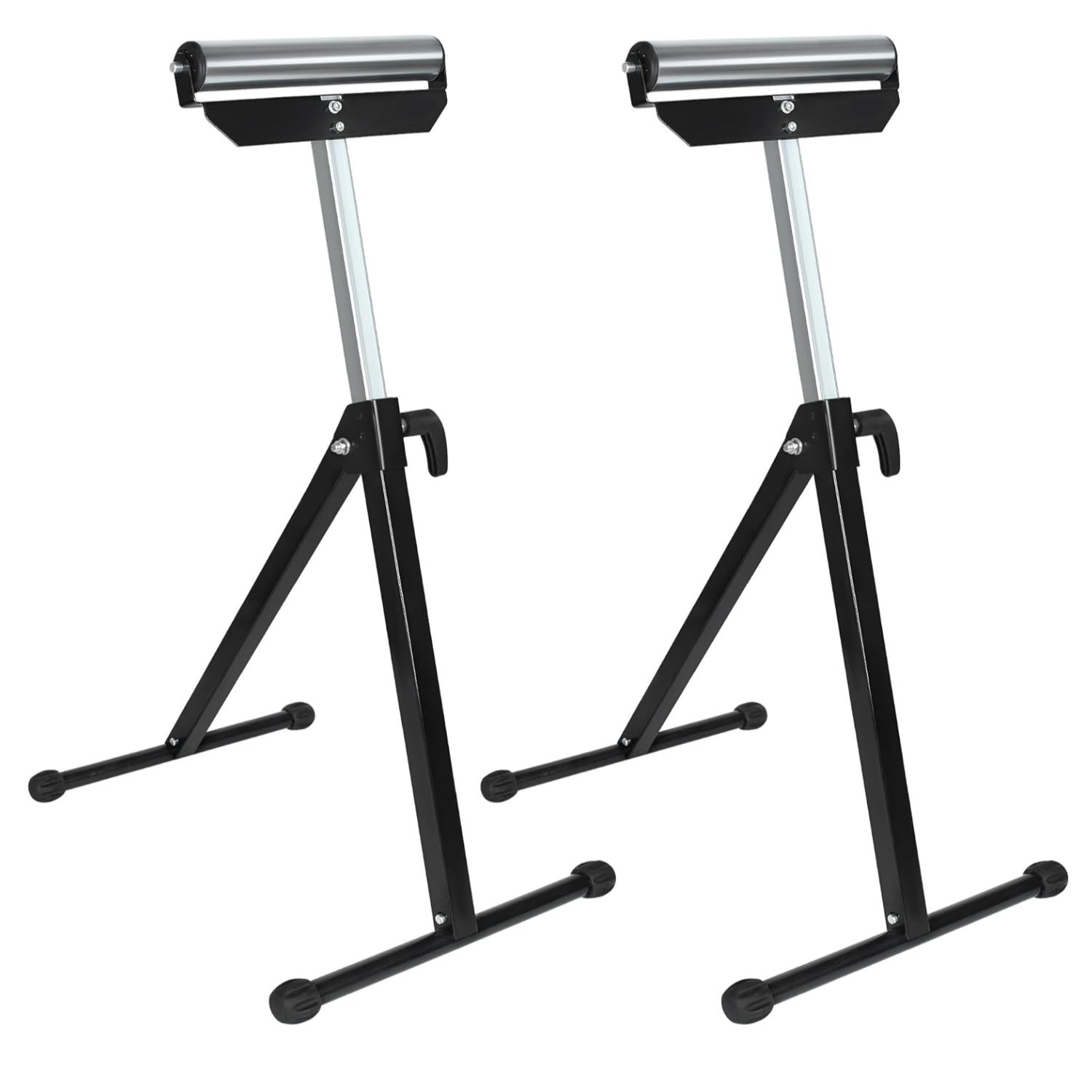 TEMU A Portable Workshop Stand Featuring A 2x Folding Conveyor Roller Design, Adjustable From 68 To 107 Cm In Height, Equipped With Non-slip Feet And
