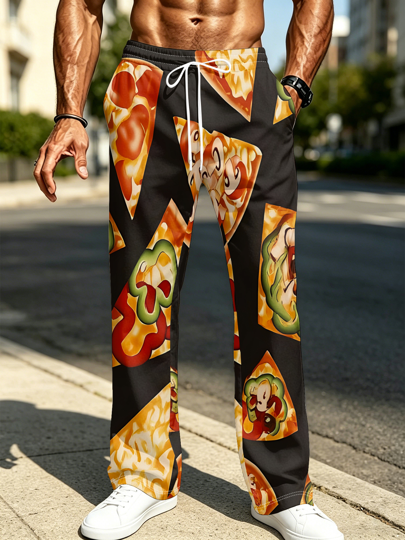 pizza pants sold on Temu United States