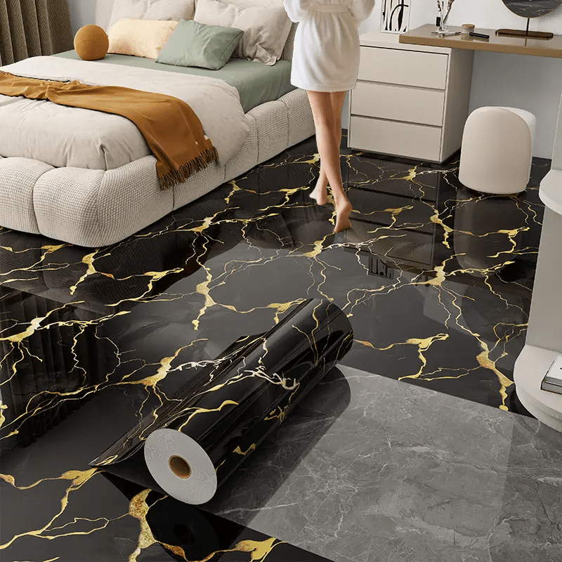 1 roll black   peel and stick wallpaper removable self   covering for walls cabinets tables niches floors home decor wall decor room decor bathroom decor