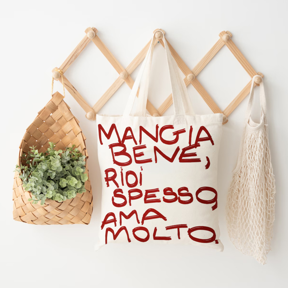 TEMU Una borsa tote in tela con un design minimalista e lettere. Questa borsa 癡 perfetta per l'uso . � una borsa per divertente, riutilizzabile e per