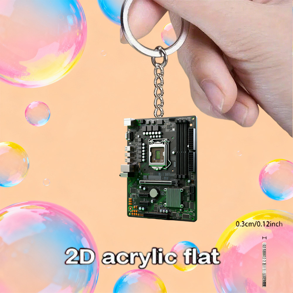 TEMU 2d Flat, 2d Flat Acrylic Keychain, Suitable For Car Keychains, Backpacks, Weddings, Birthdays, , Anniversaries, Christmas, Halloween, New Year,