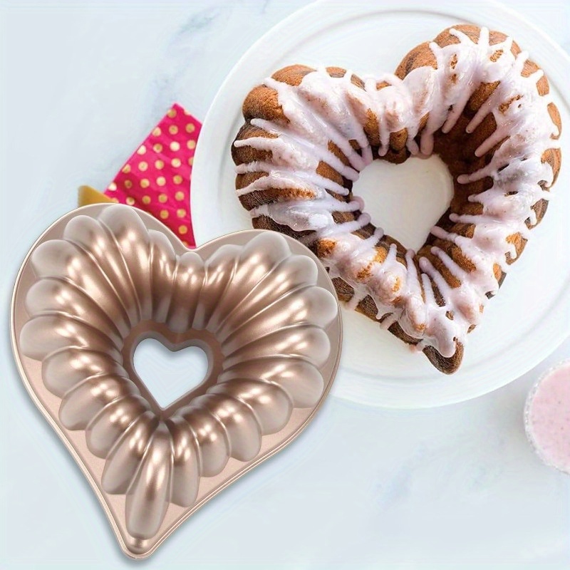 heart cake pan aluminium heart shape cake mold nonstick Temu