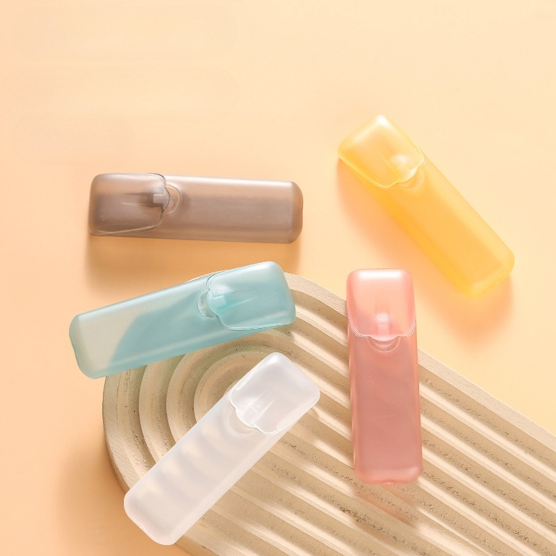 5pcs Mini Portable Toothpick Box, Compact Travel Storage Case, Divided Organizer For Toothpicks, Dental Floss, Swabs & Small Medicines